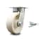 Service Caster 6 Inch Kingpinless Nylon Wheel Swivel Caster with Swivel Lock SCC-KP30S620-NYR-BSL - alternate 1
